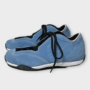 Speedwell Men's Blue Suede Lace-Up Oil Resistant Bottom Racing Sneakers Sz 9 HTF